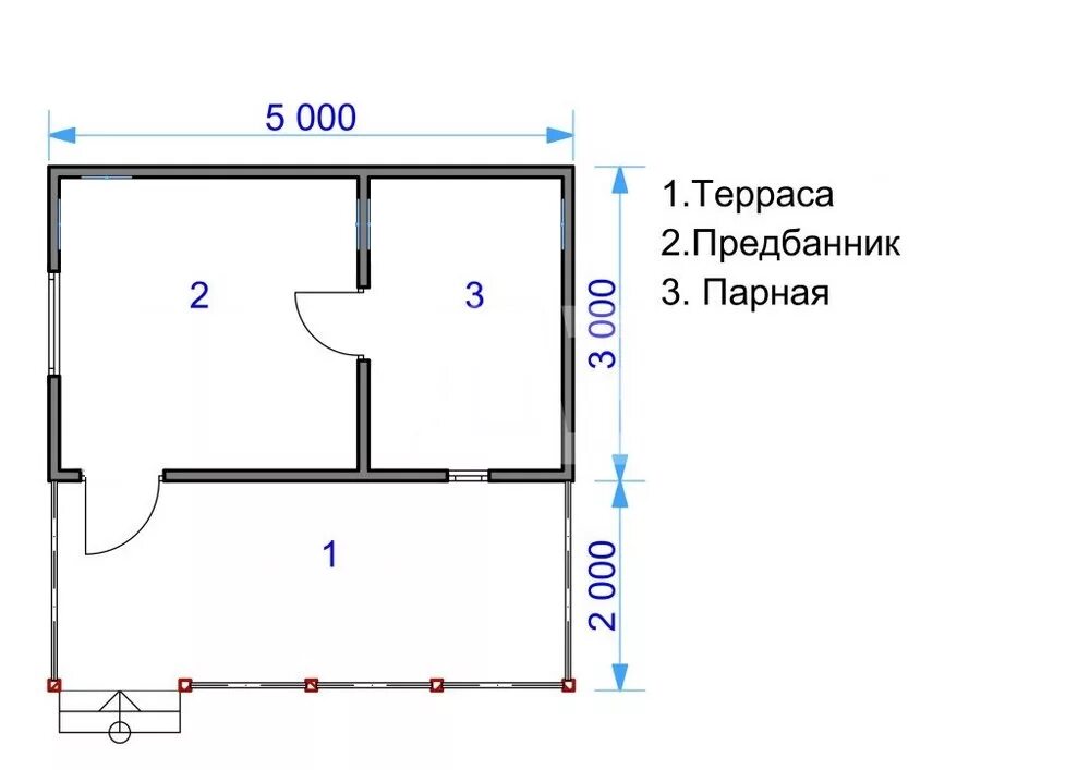 Каркасная баня 5х3 своими руками чертежи Проект бани 3х5 каркасной с чертежами