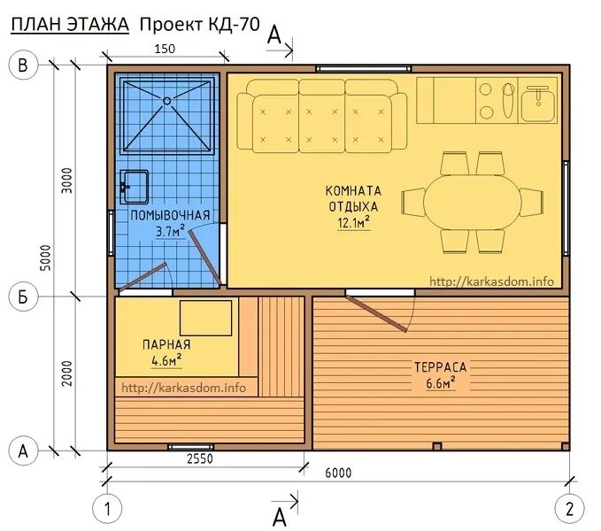 Каркасная баня планировка Каркасная баня 5Х6 заказать в Минске - Karkashome.by