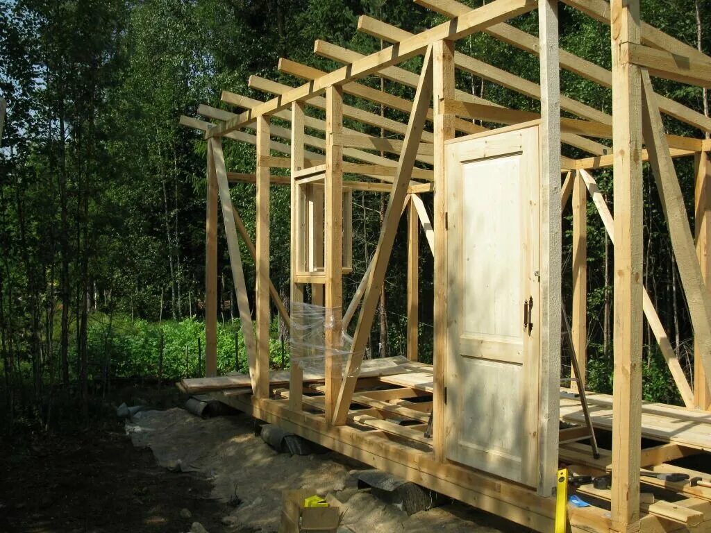 Каркасная дача своими руками Бытовки деревянные утепленные