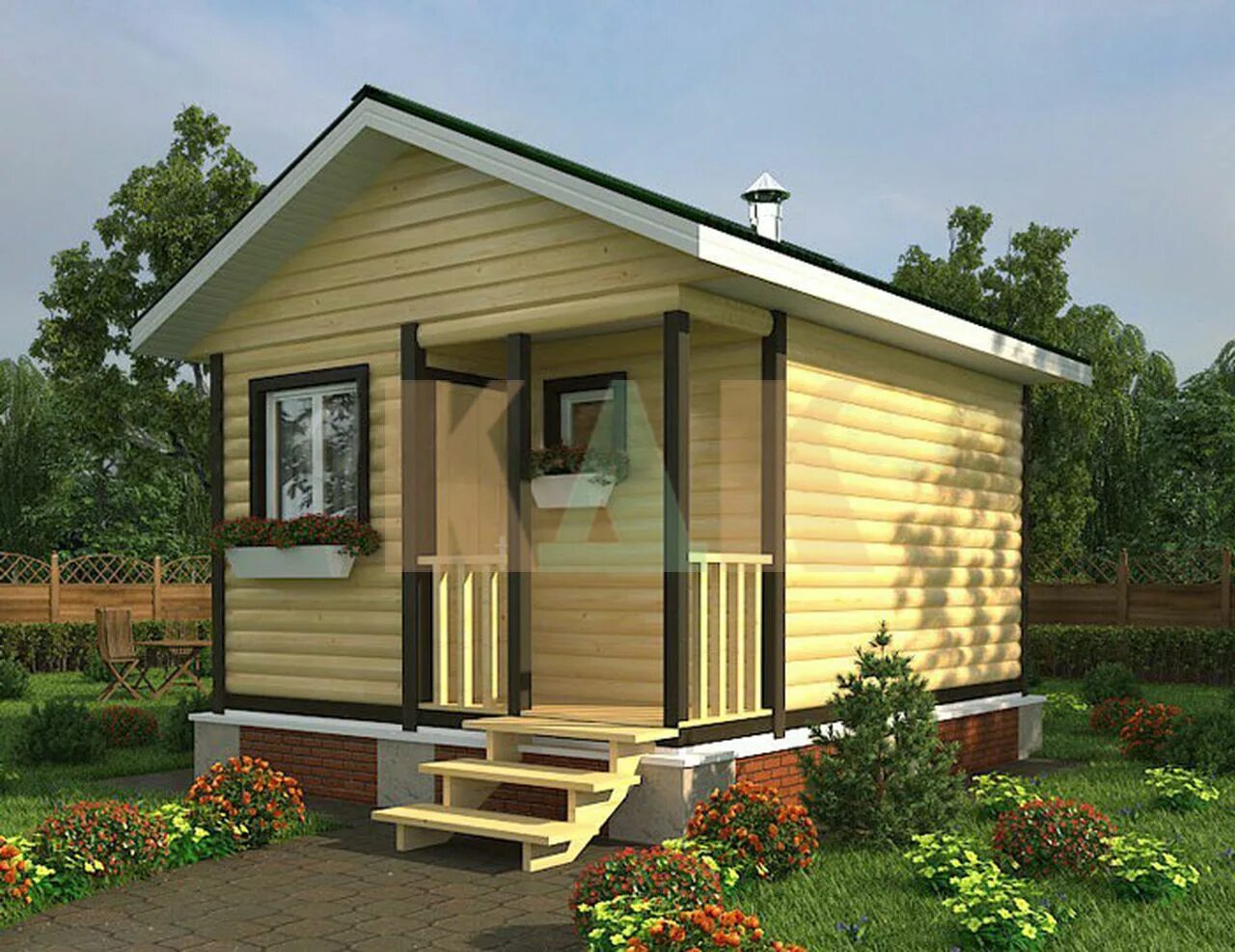 Каркасные бани под ключ проекты фото Проект каркасной бани 5x4 Н-50-16