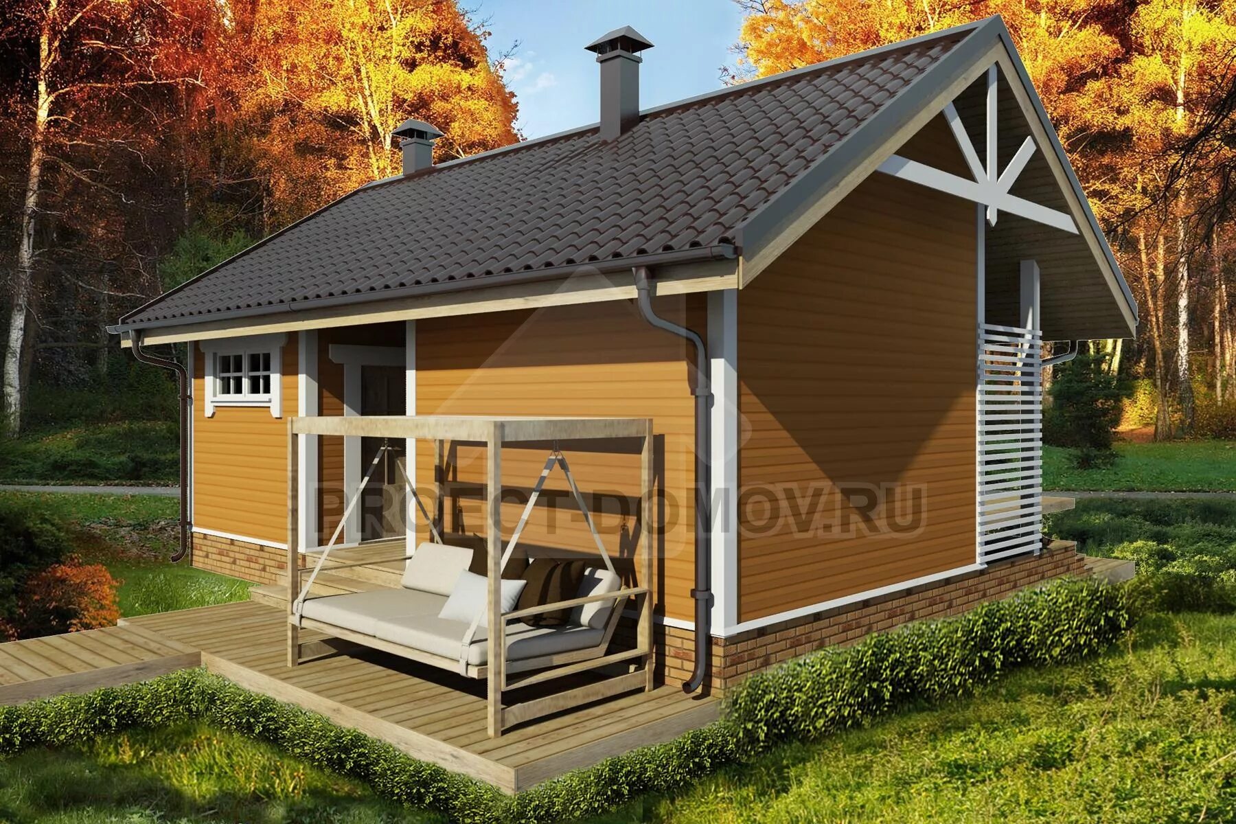 Каркасные бани проекты фото Проект "Кемь" деревянный каркас 45х145мм - 5,3х8,5м