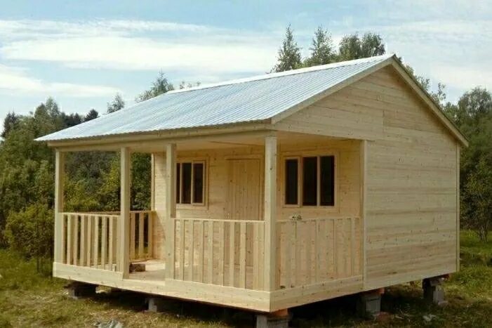 Каркасные дачные дома проекты фото и цены Бытовка 6 × 4 - купить в Москве, цена 250 000 руб., дата размещения: 05.09.2024 