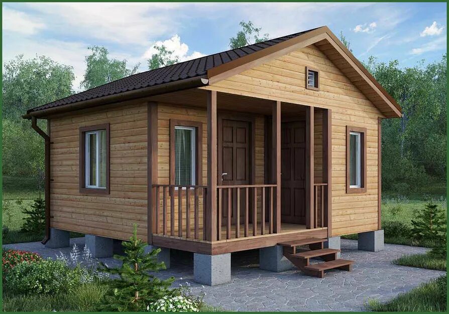 Каркасные дачные дома проекты фото и цены Купить Дачные домики и бытовки ИП Казючиц А.В. Пример 330: цены, отзывы, покупка