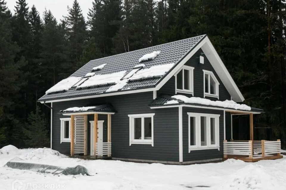 Каркасные дома фото готовых домов снаружи Купить 3-Комнатный Дом в Цветочном переулке (деревня Куда) - объявления о продаж