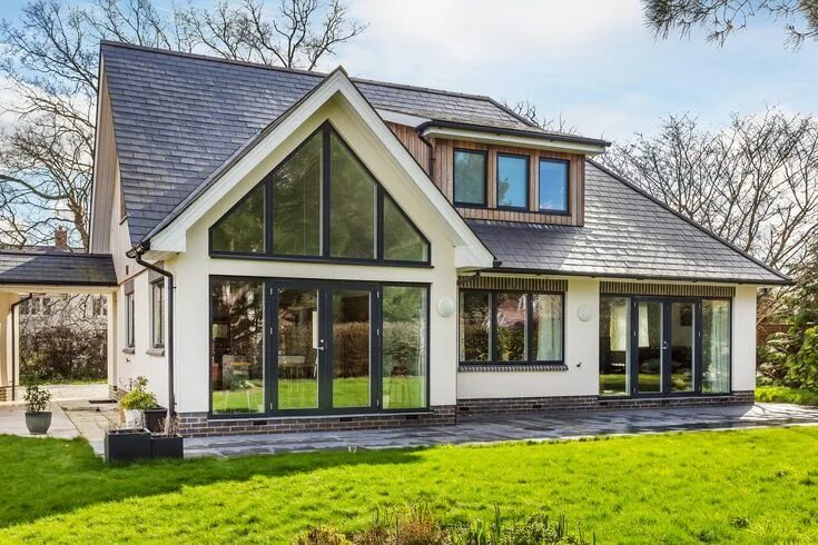 Каркасные дома фото московская область Home Inspiration Gallery Timber Framed Self Build Homes Bungalow exterior, Moder