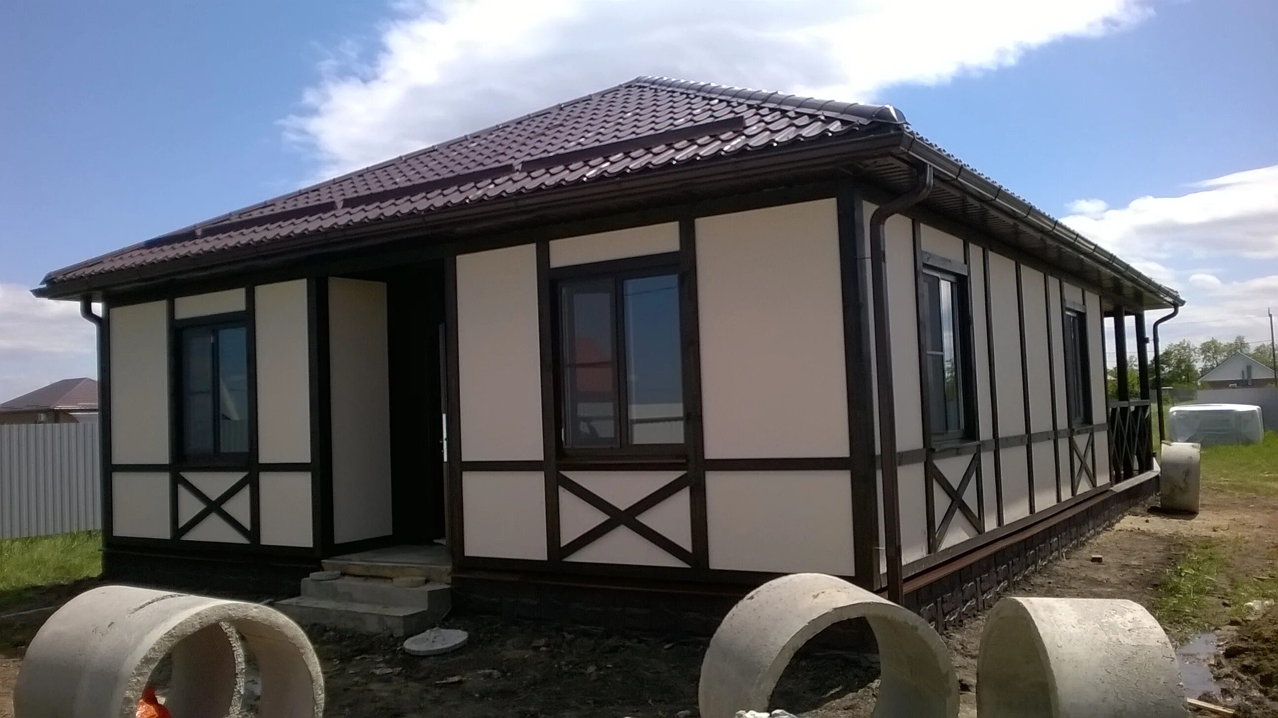 Каркасные дома краснодар цена фото Готовые проекты каркасных домов в Краснодаре