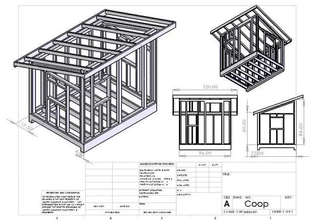 Каркасные дома односкатные проекты бесплатно чертеж Coop Build 2011 Shed roof design, Pallet house plans, Building a shed roof