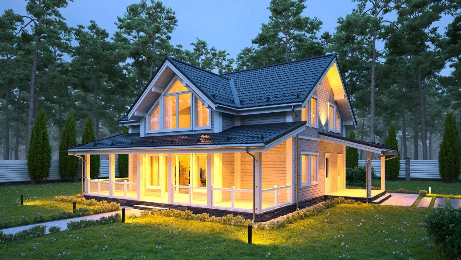 Каркасные дома под ключ фото готовых Винтовые сваи под каркасный дом: какой диаметр, количество свай и расстояние меж