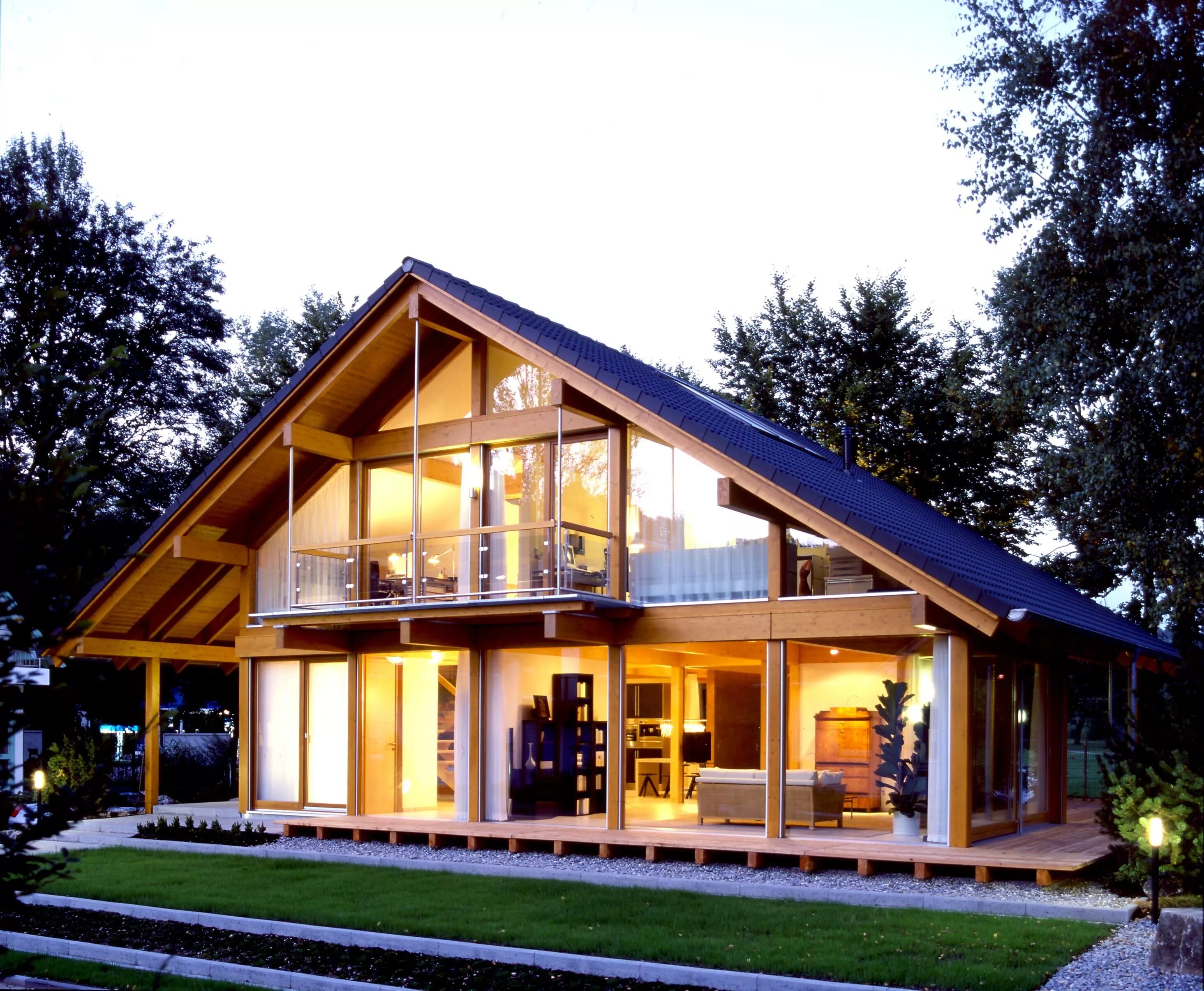 Каркасные дома проекты фото готовых домов Casas Lindas: 26 Fotos Inspiradoras Fachadas de casas terreas, Fachadas de casas