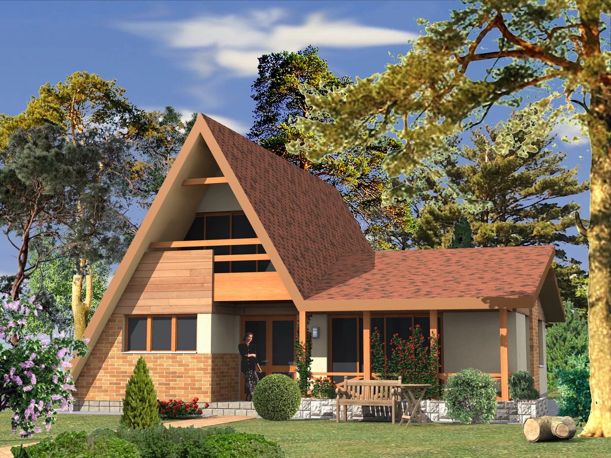 Каркасные дома с мансардой проекты фото Pin on Другие проекты Building a house, Tiny house design, A frame house plans