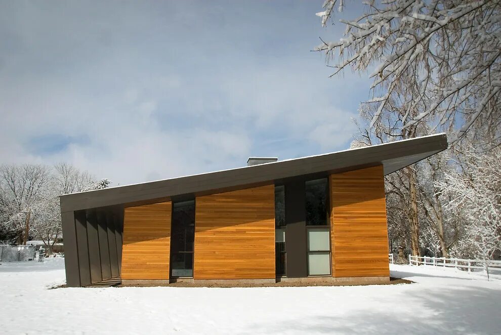 Каркасные дома с односкатной крышей фото Pasture Project - Современный - Фасад дома - Солт-Лейк-Сити - от эксперта Imbue 