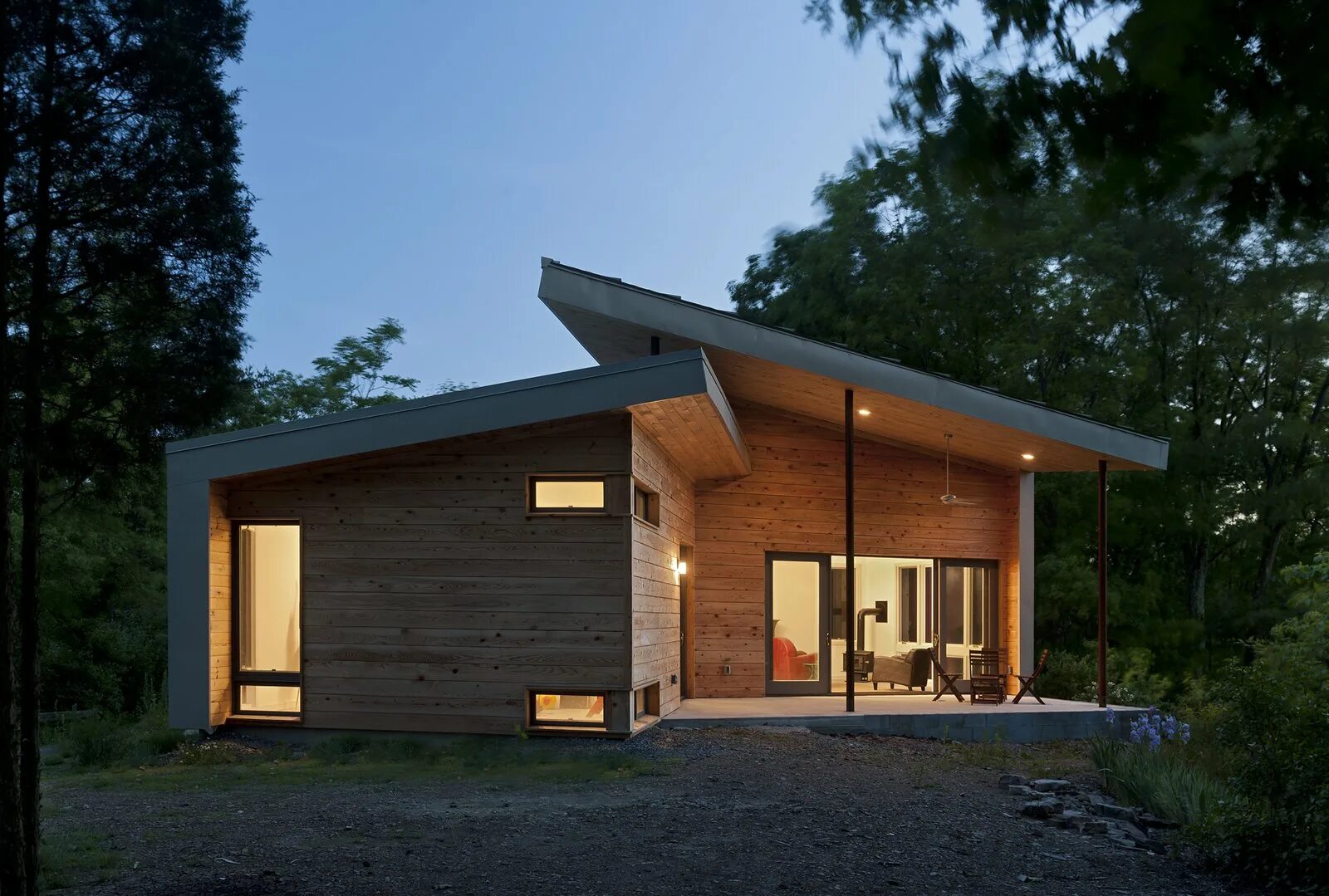 Каркасные дома с односкатной крышей фото Photo 12 of 18 in Ridge House by GriD architects - Dwell