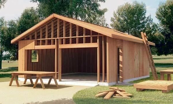 Каркасные гаражи из дерева проекты фото Things to know to build a garage of your dreams How to build a shed Construction