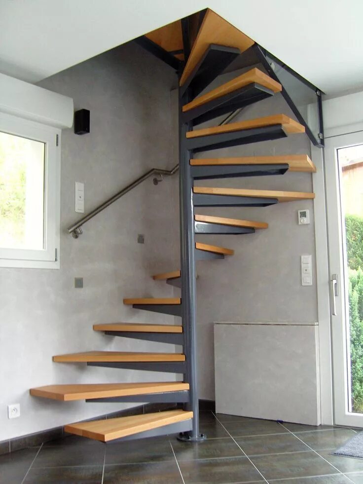 Каркасные лестницы на второй этаж фото Pin on escaliers Staircase design, House stairs, Home stairs design