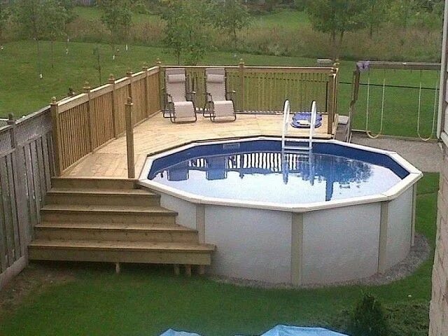 Каркасный бассейн на дачу своими руками Дачный вариант бассейна. OK.RU Pool deck plans, Swimming pool decks, Building a 