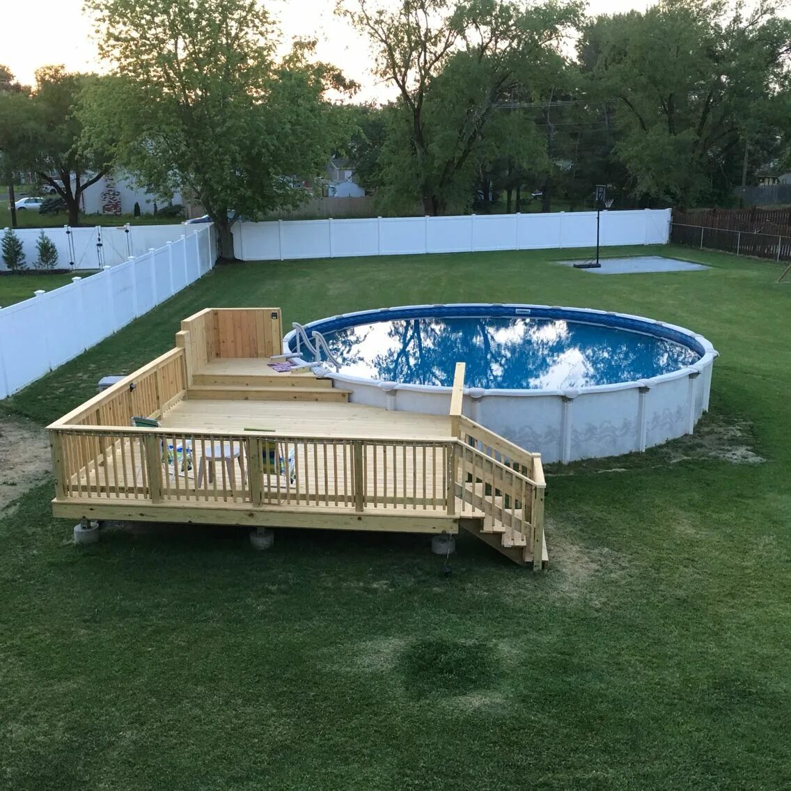 Каркасный бассейн на участке фото Pin on Outdoor Ideas Backyard pool, Swimming pools backyard, Pool deck plans
