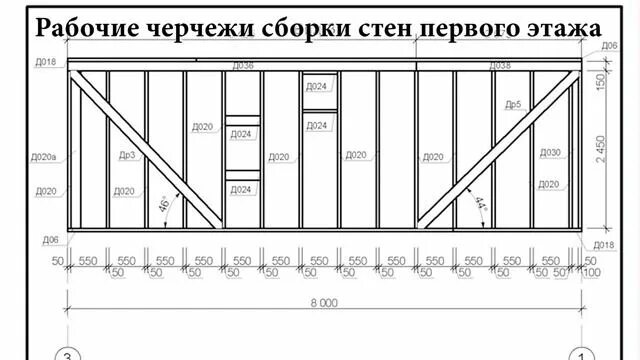 Каркасный дом чертежи с размерами ДКД 001. Проект дома с мансардным этажом и террасой. 70 кв/м. Строй и Живи. - см