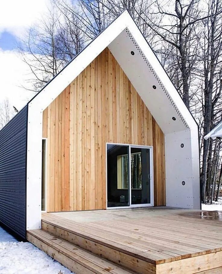 Каркасный дом дешевый вариант Compact Living on Instagram: "The Warburg House, #Warburg, Alberta by @bioi_stud