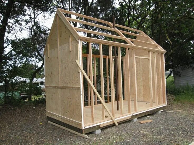 Каркасный дом для дачи своими руками The Sonoma Shanty - Workshops, Kits, Plans, Tiny Houses - Tiny House Design Caba