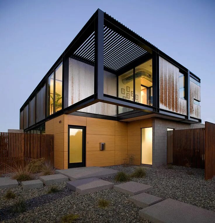 Каркасный дом из металла проекты фото chen + suchart studio project modern sosnowski residence in arizona Home archite