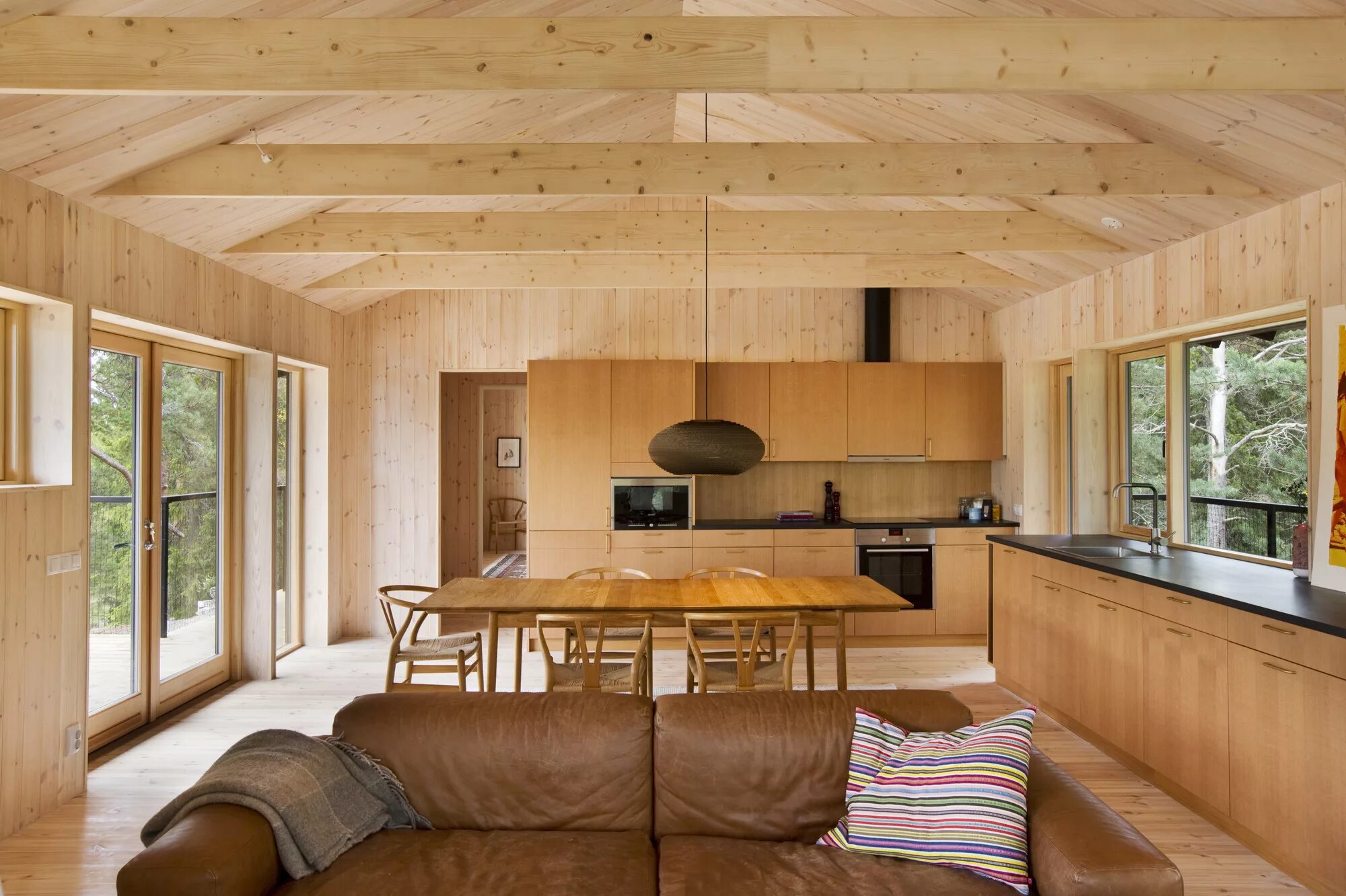 Каркасный дом как выглядит внутри Gallery of Holiday House Vindö / Max Holst - 9