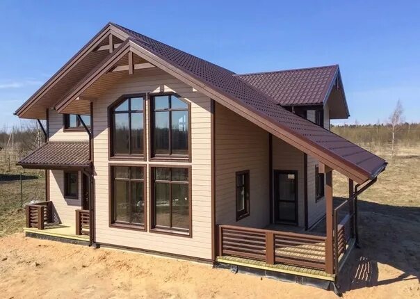 Каркасный дом под ключ фото Only for residents of the Republic of Bashkortostan Construction of wooden house