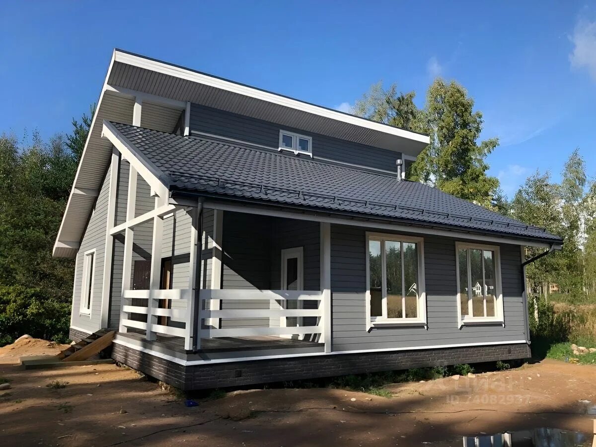 Каркасный дом под ключ фото Купить дом 120м² ул. Советская, Нижегородская область, Арзамас городской округ, 