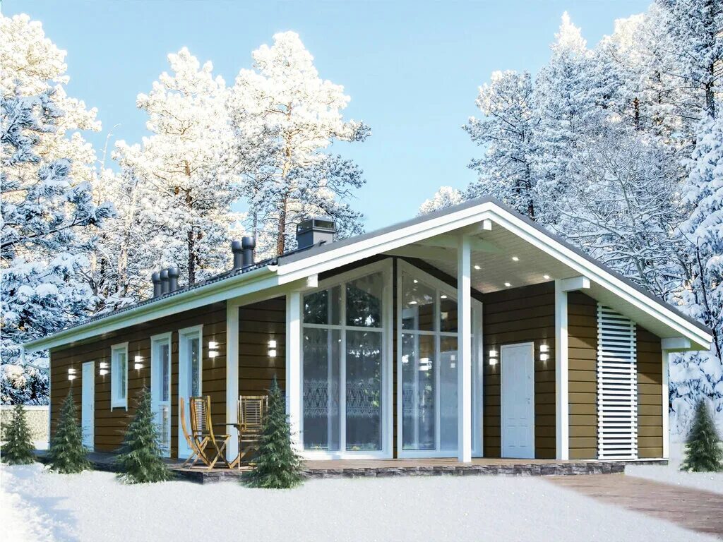 Каркасный дом под ключ зимний вариант СтройДом-Комфорт, summer house construction, Russia, Ryazan, ulitsa Ostrovskogo,