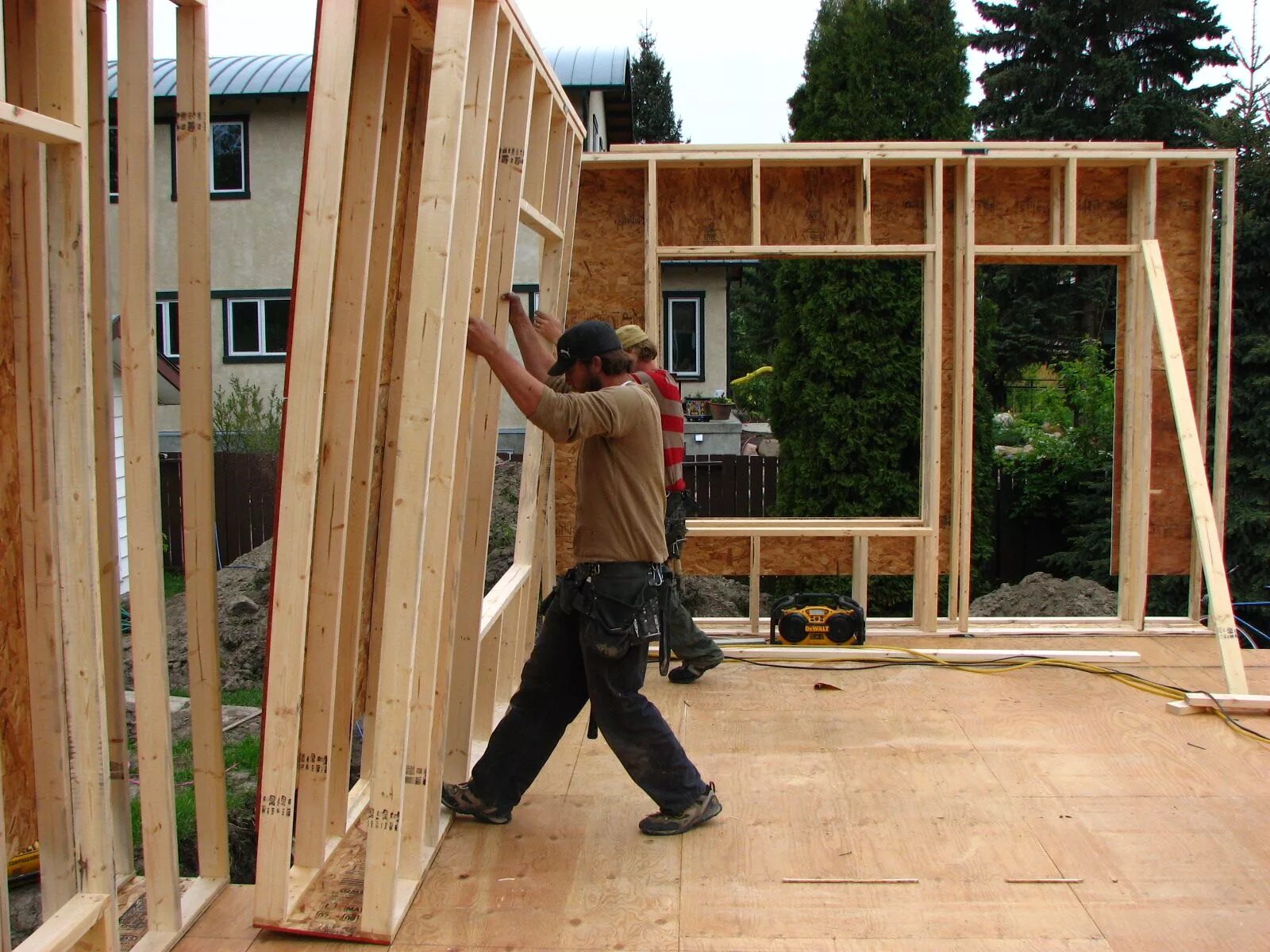 Каркасный дом пошаговая инструкция с фото Pin on Dream big Stud walls, Framing construction, Passive house