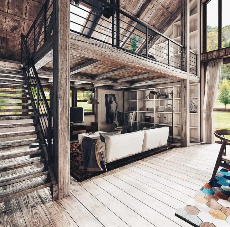 Каркасный дом в стиле лофт Pin by Joshua J. Cadwell on Future dwellings. Loft interior design, Minimal inte