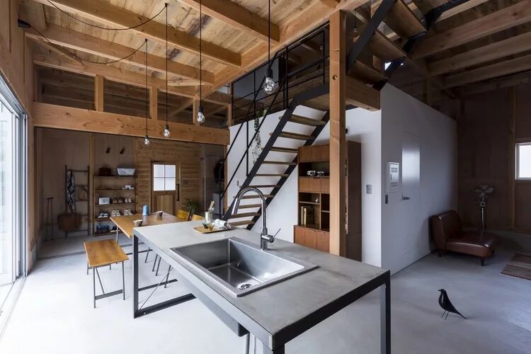 Каркасный дом в стиле лофт Ishibe House / ALTS Design Office ArchDaily