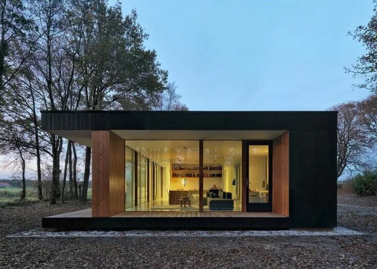 Каркасный дом в стиле лофт DP6 Architectuurstudio Glass and Timber House Inhabitat - Green Design, Innovati