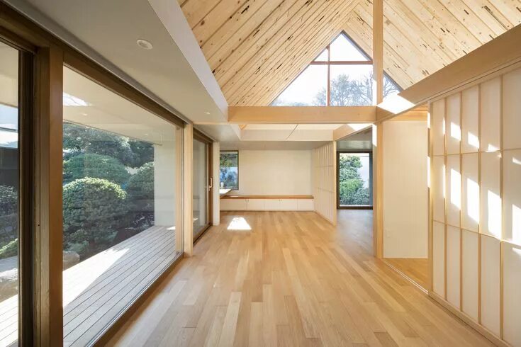 Каркасный дом внутри фото Gallery of Dutch Gable Roof House / Hiroki Tominaga-Atelier - 5 Roof renovation,