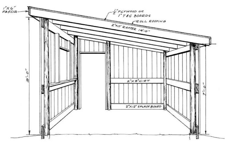 Каркасный гараж своими руками чертежи размеры Pole barn plans, Storage shed plans, Diy shed plans