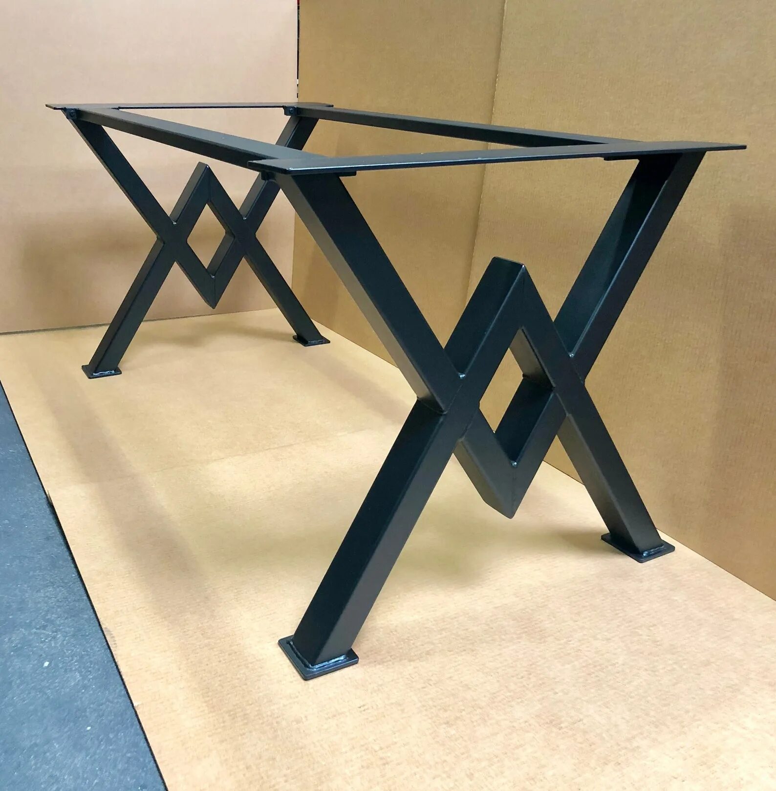 Каркасы столов металлические в стиле лофт The Diamond Dining Table Base Industrial Base Sturdy Heavy Etsy