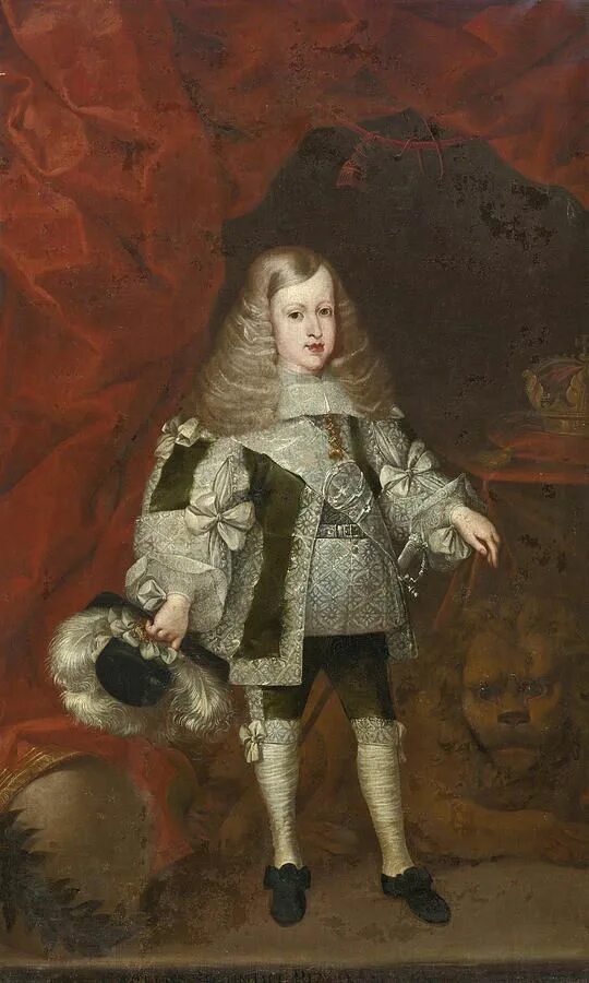Карл 2 испанский фото Portrait Of Charles II Of Spain As A Child by Attributed to Sebastian Herrera Ba