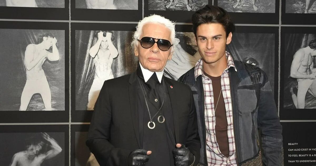 Карл лагерфельд и жак башер фото Baptiste Giabiconi révèle être le "premier héritier" de Karl Lagerferld