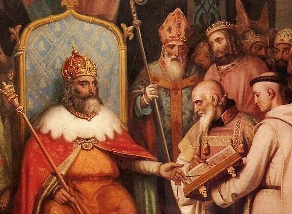 Карл великий фото картинки Charlemagne_and_Alcuin Middle ages history, Christian history, Middle ages
