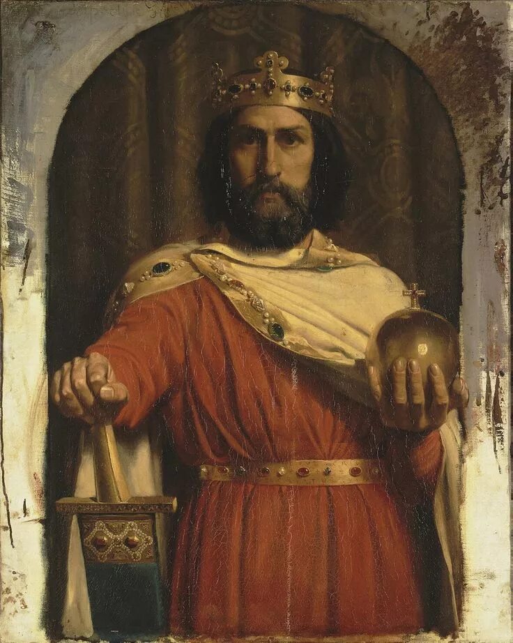 Карл великий фото картинки charlemagne Charles the Great King of the Franks Painting by Meissonier Jean Lou