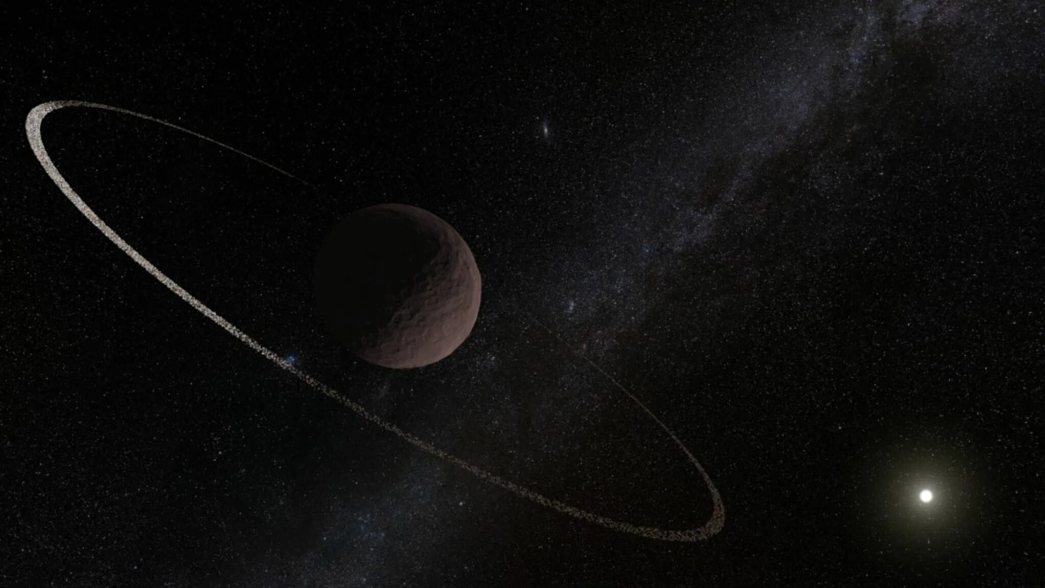 Карликовая планета фото Astronomers stunned by dwarf planet's unexpected ring Science & Tech News Sky Ne