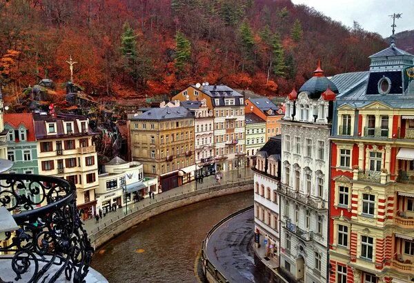 Карловы вары достопримечательности фото spa town Karlovy Vary Czech Republic Round the world trip, East europe travel, C