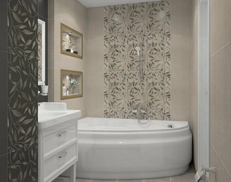 Карму керама марацци в интерьере ванной Бордюр KERAMA MARAZZI Гинардо OSB1111037R, OSB1111037R - купить в интернет-м