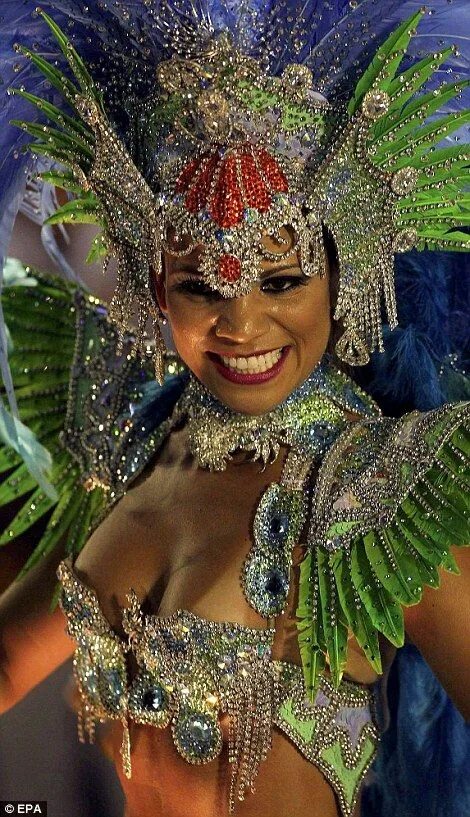 Карнавал и стоун фото Tiger burns bright in the night as Rio Carnival comes to a close in spectacular 