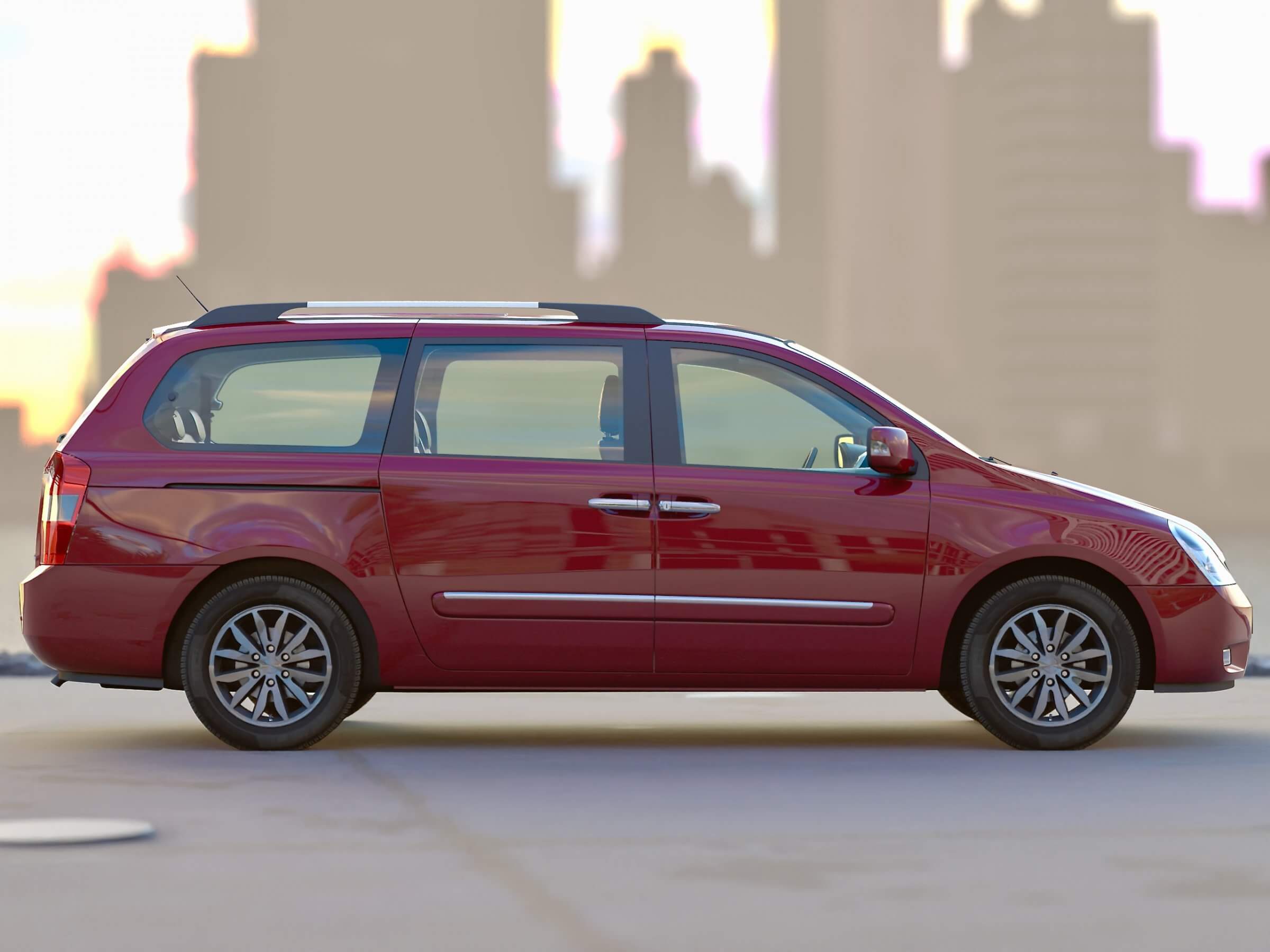 Карнивал машина фото Kia Carnival 2011 - 3D Model by arkviz
