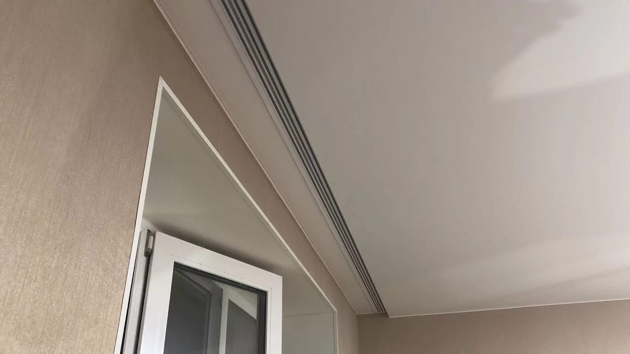 Карниз пк14 для натяжного потолка фото Матовый натяжной потолок со скрытым карнизом ПК-5 - YouTube