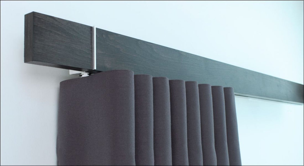 Карнизы для штор для стиля лофт Modern Rectangle Traverse Rod Pinch Pleat or Ripplefold in 2019 Drapery hardware