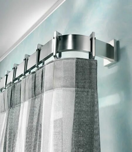 Карнизы для штор спальня фото Bargaoui Rideaux Contemporary window treatments, Modern window treatments, Moder