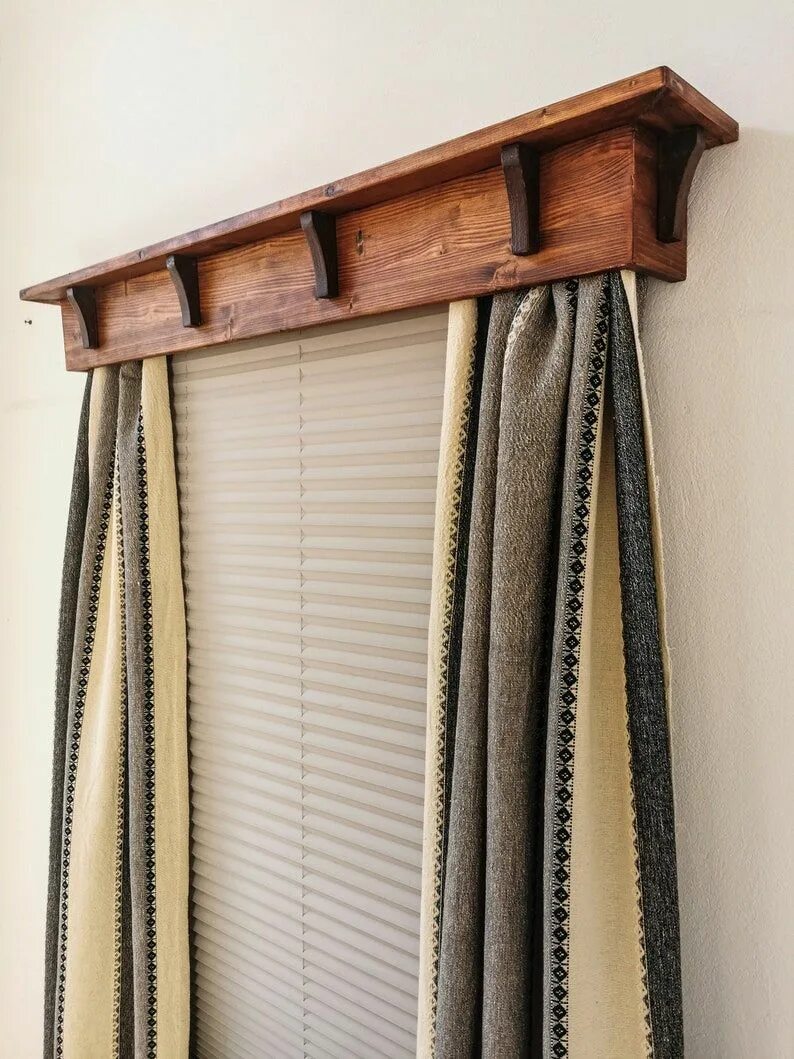Карнизы своими руками фото Wooden Window Cornice With Brackets/cornice Window Treatments/cornice Board Vala