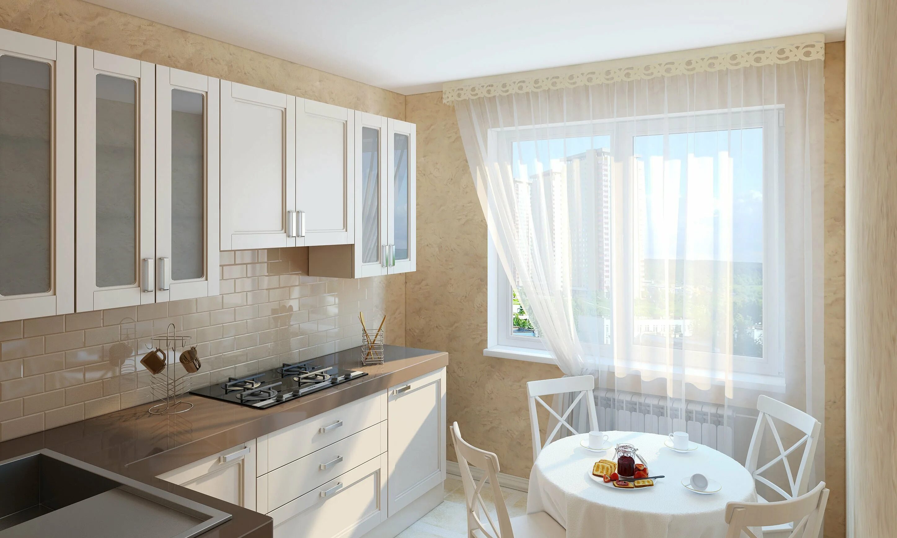 Карнизы в интерьере кухни Карниз для кухни п44т - 92 фото