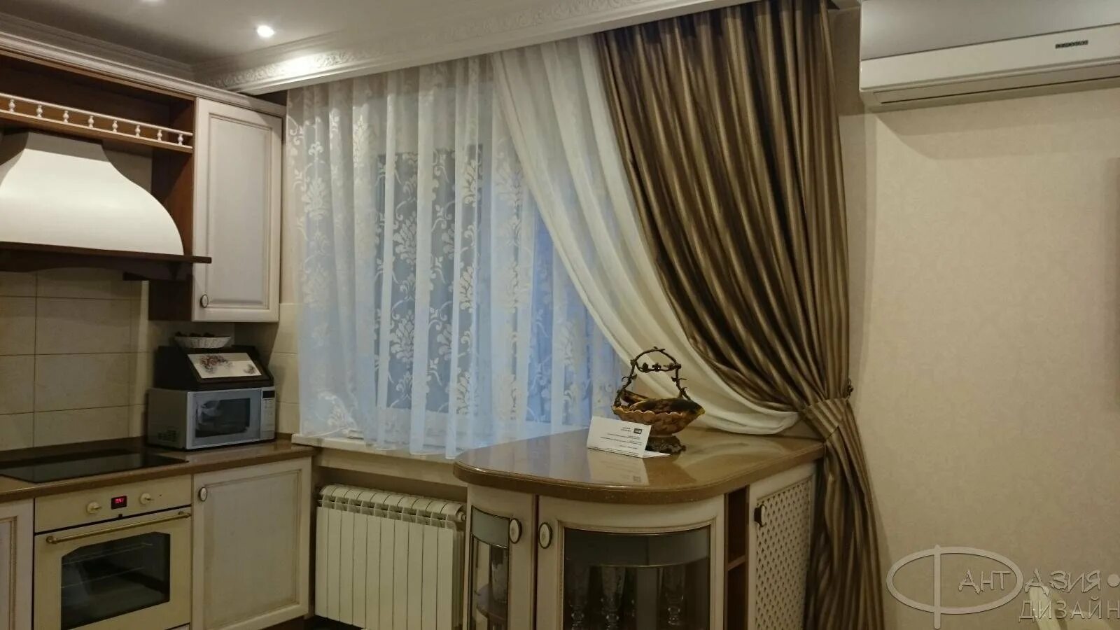Карнизы в кухне интерьере фото Подвесной карниз для кухни - 4sofa.ru